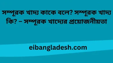 খাদ্য কাকে বলে সম্পূরক খাদ্য কি – সম্পূরক খাদ্যের প্রয়োজনীয়তা