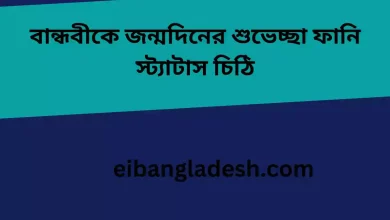 বান্ধবীকে জন্মদিনের শুভেচ্ছা ফানি স্ট্যাটাস চিঠি