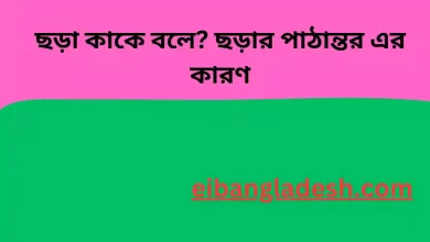 ছড়া কাকে বলে ছড়ার পাঠান্তর এর কারণ (1)