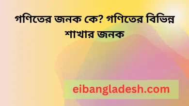 গণিতের জনক কে গণিতের বিভিন্ন শাখার জনক