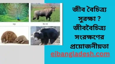 জীব বৈচিত্র্য সুরক্ষা জীববৈচিত্র্য সংরক্ষণের প্রয়োজনীয়তা