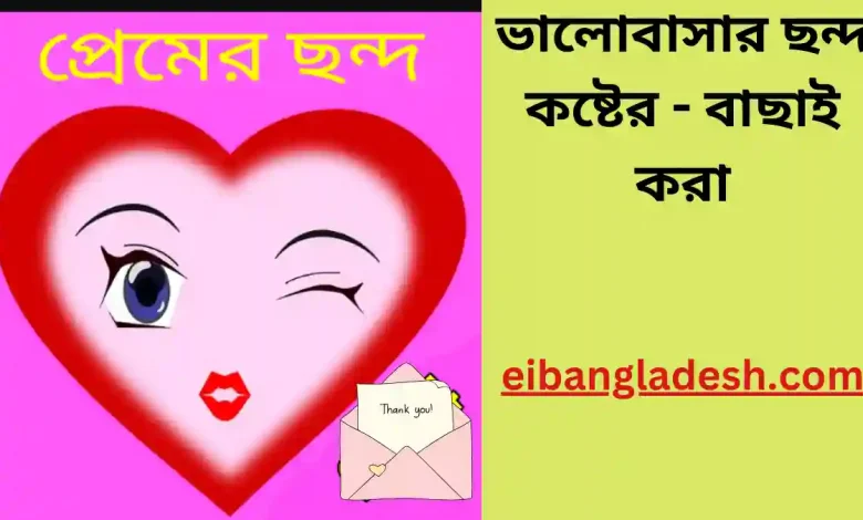 ভালোবাসার ছন্দ কষ্টের বাছাই করা