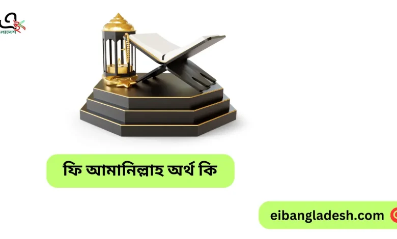 ফি আমানিল্লাহ অর্থ কি