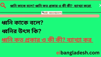 ধ্বনি কাকে বলে