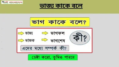 ভাজ্য কাকে বলে