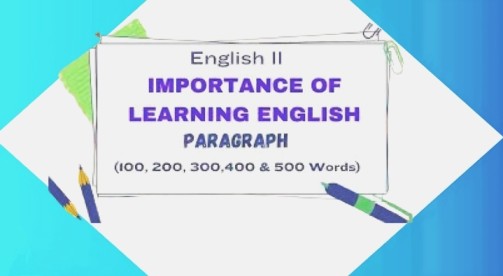 importance of learning english paragraph