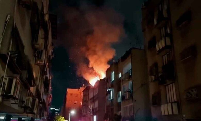 ইরানের হামলার পর ইসরায়েলে চারতলা ভবনে আগুন
