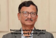 ইসরায়েলের কর্মকাণ্ড বিশ্ব শান্তির