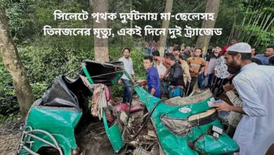 ‌দুমড়েমুচড়ে যাওয়া ব্যাটারিচালিত অটোরিকশা।