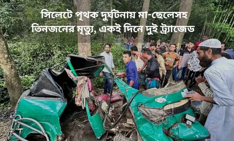 ‌দুমড়েমুচড়ে যাওয়া ব্যাটারিচালিত অটোরিকশা।